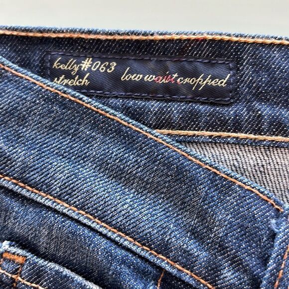 Citizens of humanity, low waist cropped jeans, Kelly# 063 stretch dark blue 29 - Picture 9 of 16